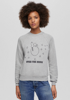 Classic "Snoopy Moon" Crewneck Sweatshirt-Clothing-Re/Done-Heather Grey-S-Mercantile Portland