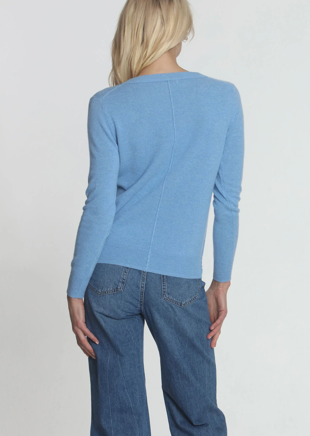 Classic Vee in French Blue-Sweaters-LABEL+THREAD-French Blue-XS-Mercantile Portland