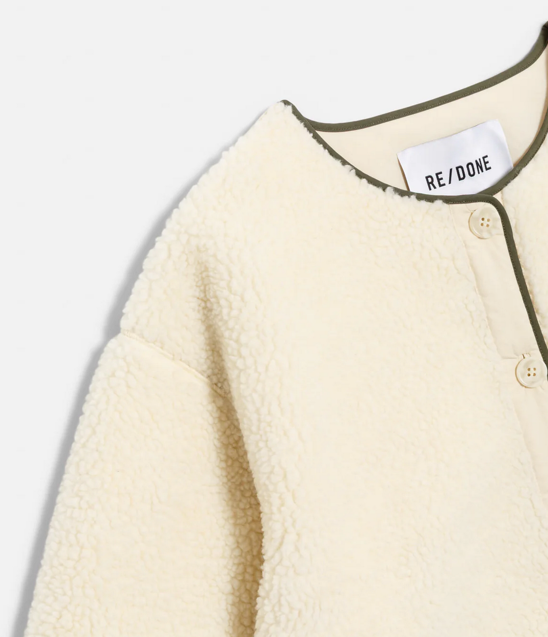 Cocoon Liner Jacket-Jackets-Re/Done-Vintage White-XS-Mercantile Portland