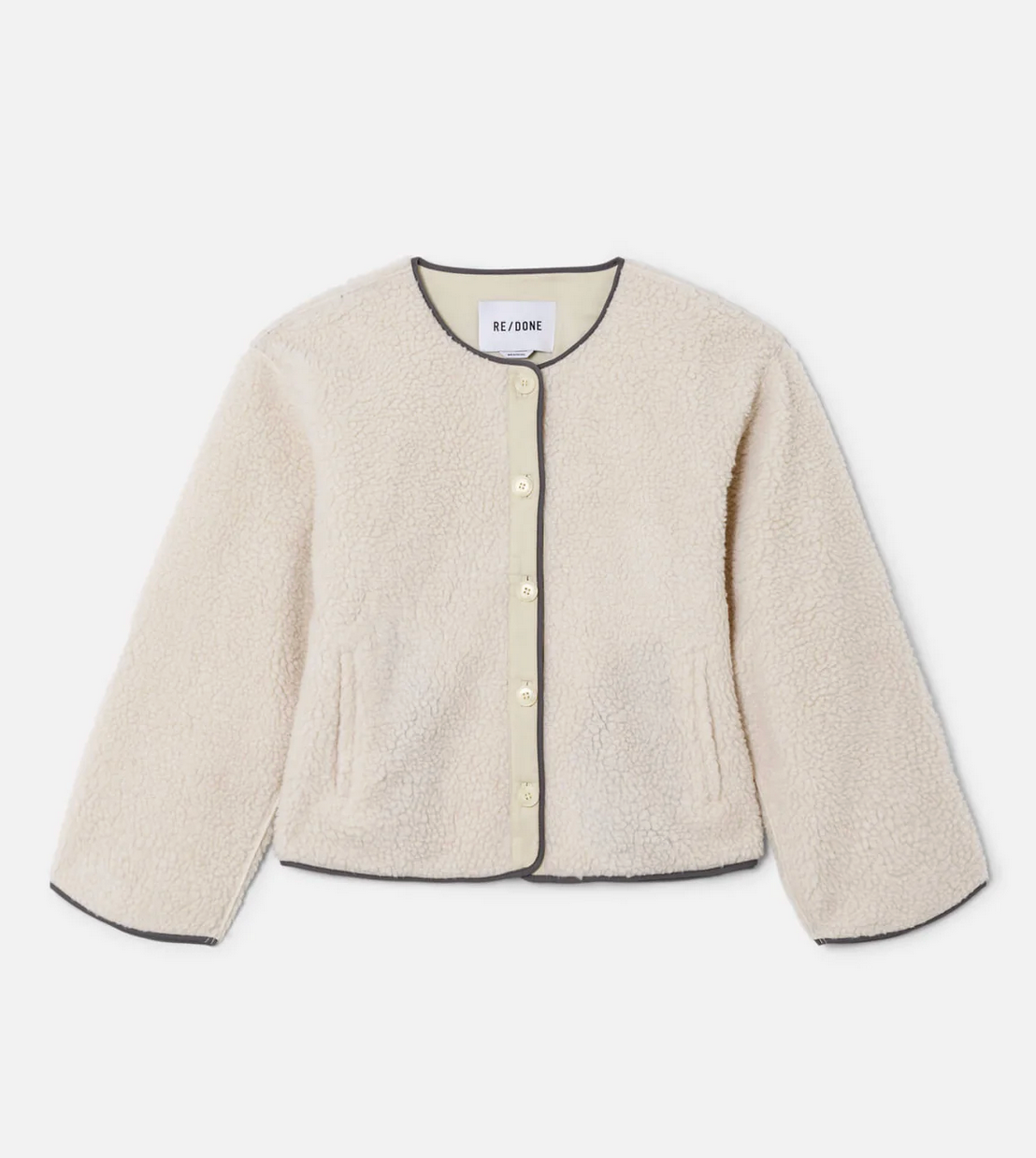 Cocoon Liner Jacket-Jackets-Re/Done-Vintage White-XS-Mercantile Portland