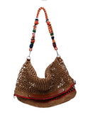 Colin Raffia Bag with Samba Strap-Handbags-MY BOB-Brown-OS-Mercantile Portland