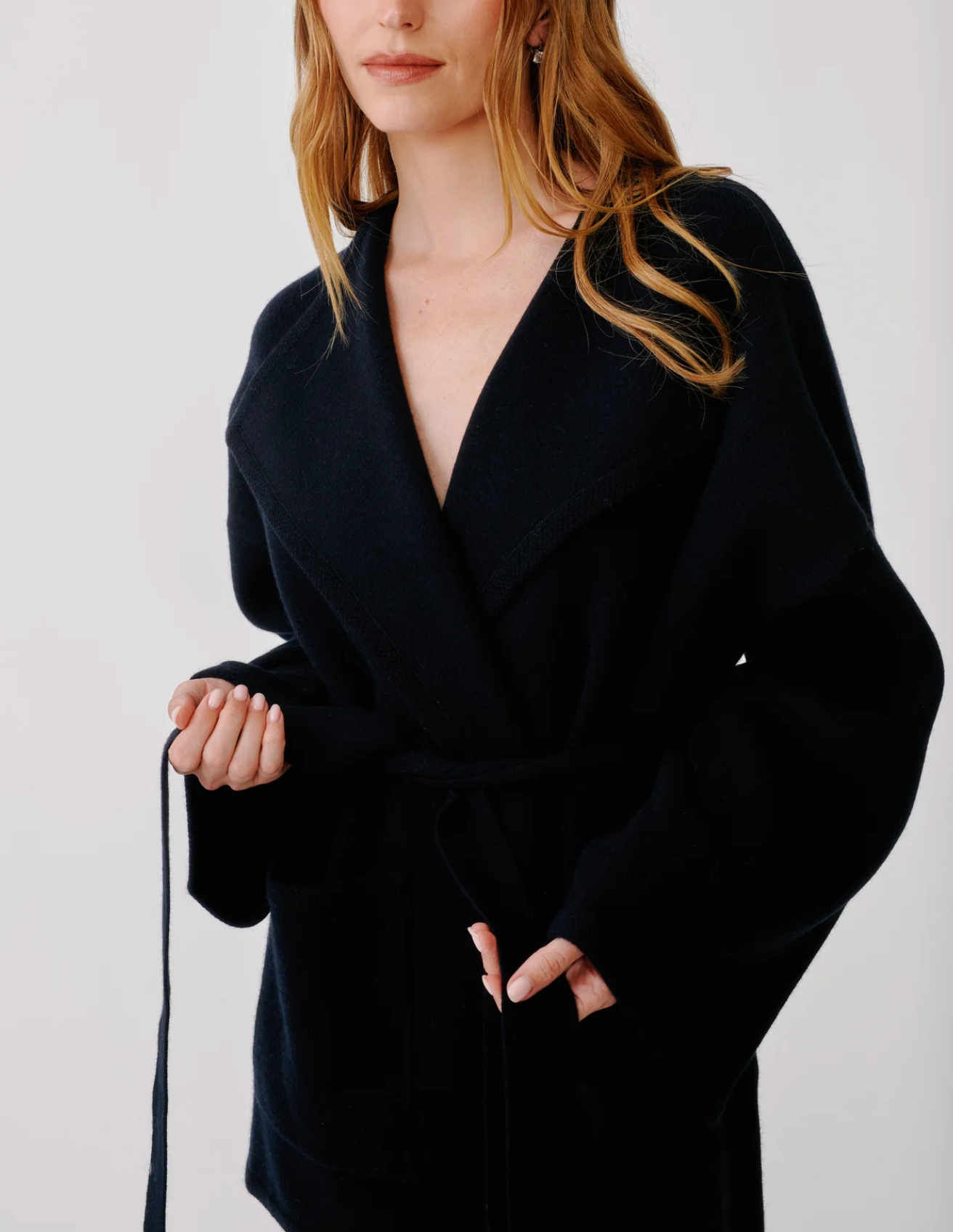 Coline - Belted Cardigan-Sweaters-Sablyn-Black-XS-Mercantile Portland