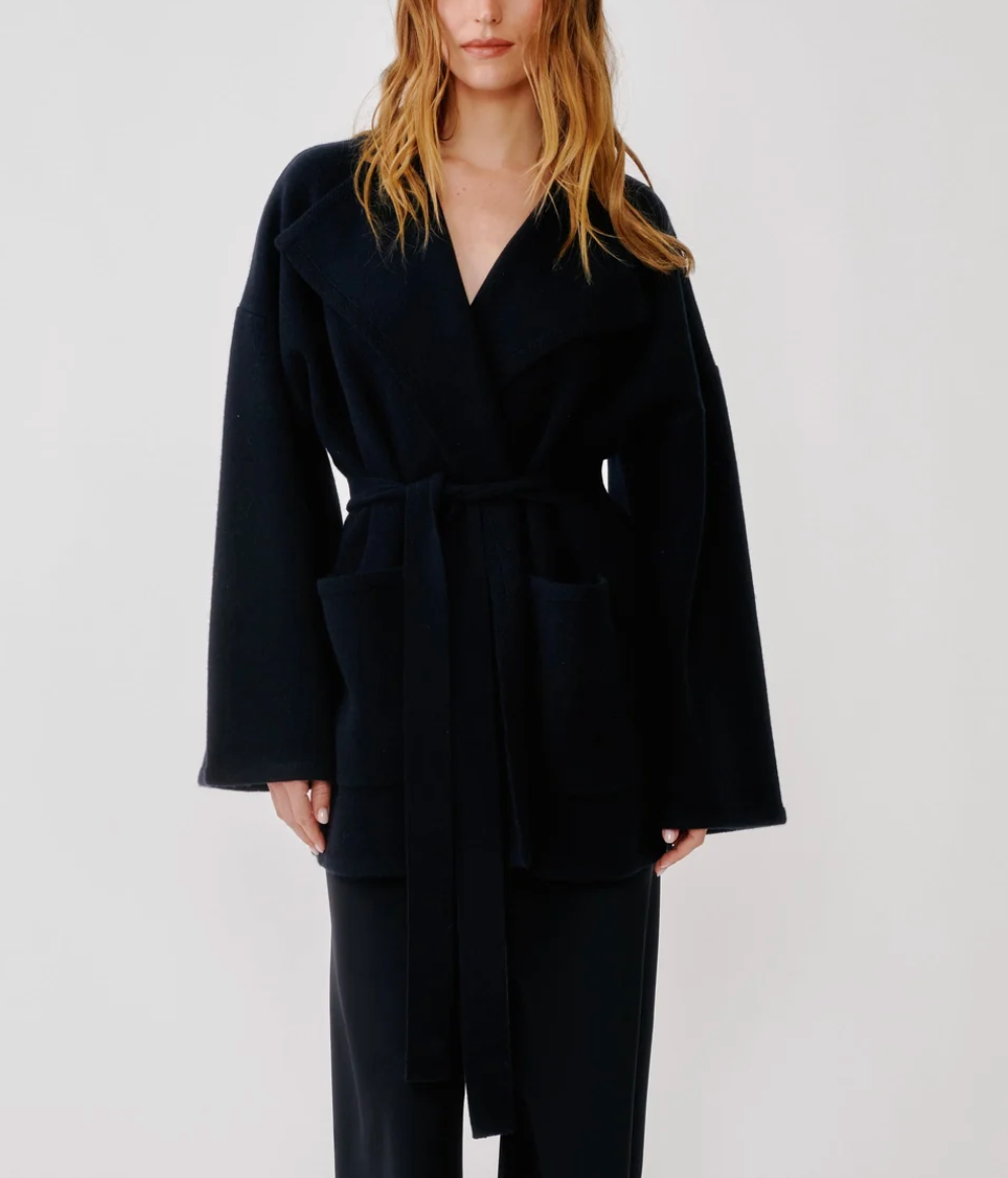 Coline - Belted Cardigan-Sweaters-Sablyn-Black-XS-Mercantile Portland