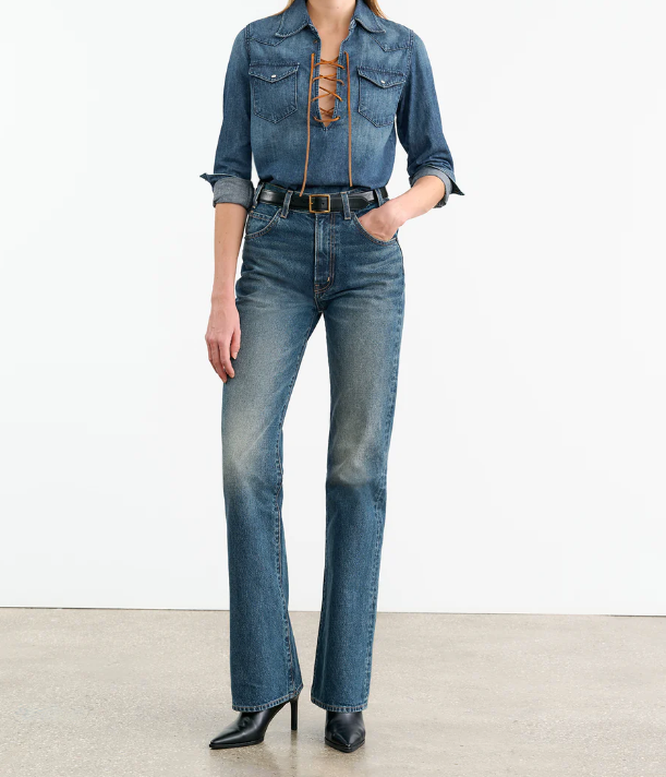 Collins Denim Shirt-Clothing-Nili Lotan-Classic Wash-XS-Mercantile Portland