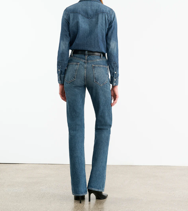 Collins Denim Shirt-Denim-Nili Lotan-Classic Wash-XS-Mercantile Portland