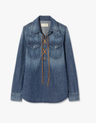 Collins Denim Shirt-Denim-Nili Lotan-Classic Wash-XS-Mercantile Portland