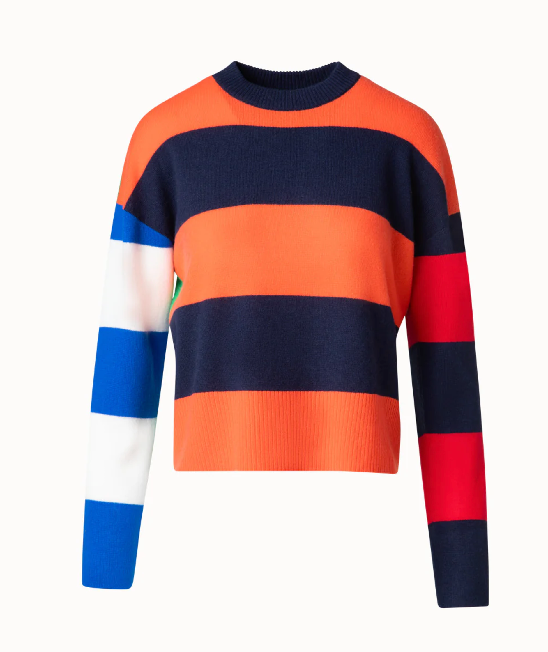 Colorblock Sweater-Clothing-Akris Punto-Multicolor-2-Mercantile Portland