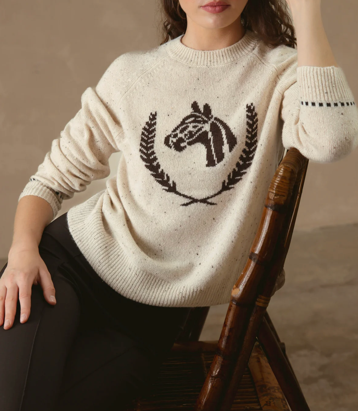 Colt Cashmere Sweater in Coconut-Clothing-27 Miles-Coconut-XS-Mercantile Portland