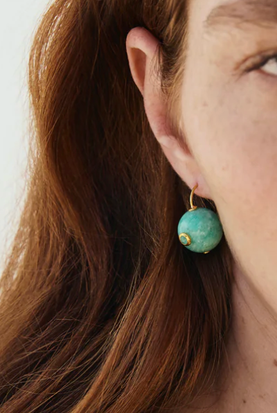 Comet Earring in Amazonite-Jewelry-Lizzie Fortunato-Multi-OS-Mercantile Portland