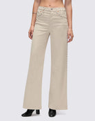 Comfort Stretch Corduroy High Rise Wide Leg-Clothing-RE/DONE-24-Vintage Pearl Stud-Mercantile Portland