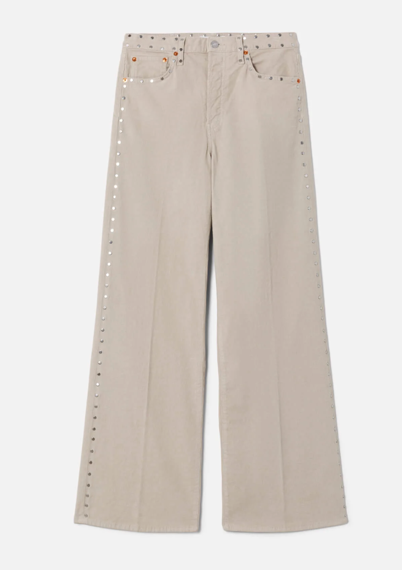 Comfort Stretch Corduroy High Rise Wide Leg-Clothing-RE/DONE-24-Vintage Pearl Stud-Mercantile Portland
