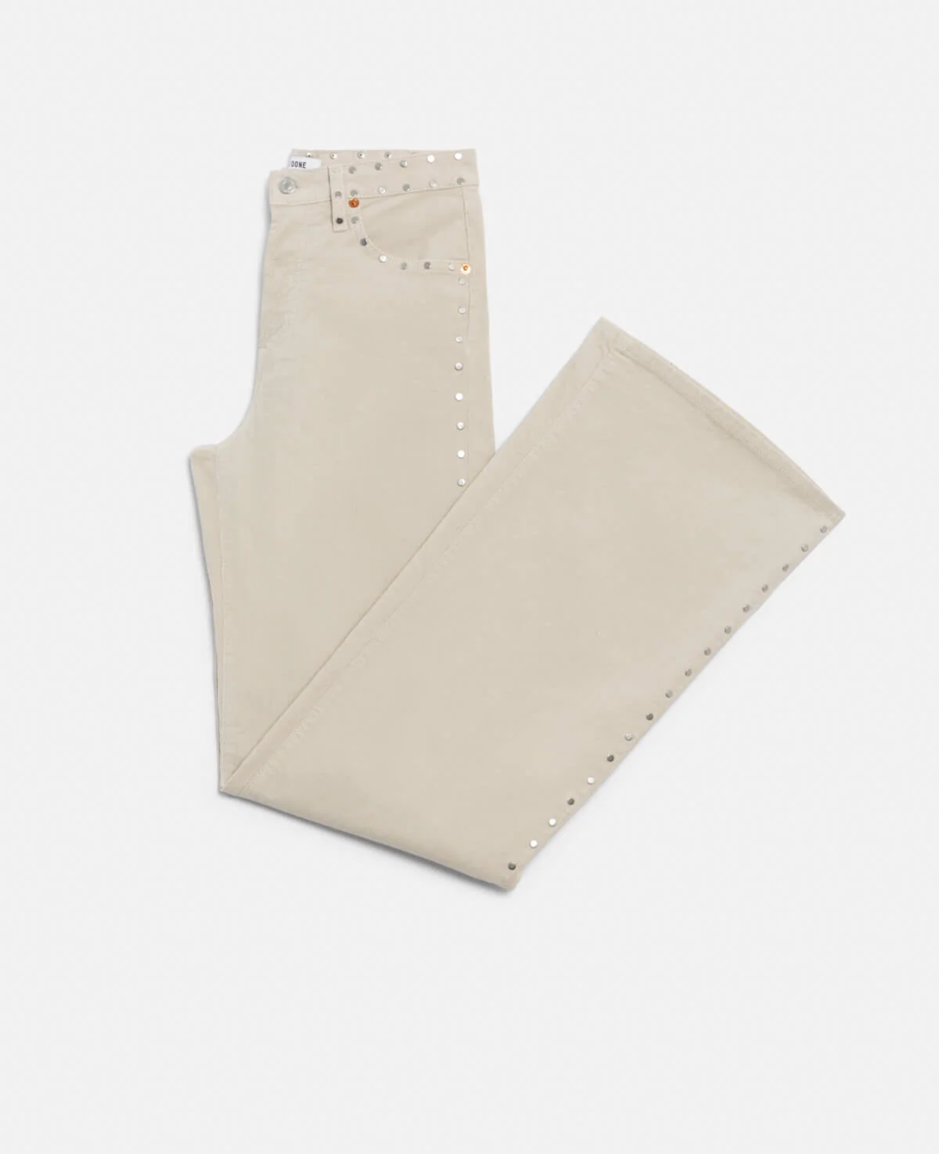 Comfort Stretch Corduroy High Rise Wide Leg-Pants-RE/DONE-24-Vintage Pearl Stud-Mercantile Portland