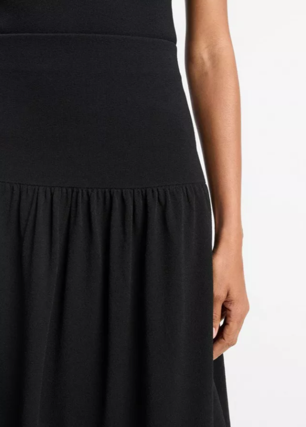 Compact Drop-Waist Skirt-Clothing-Vince-Black-XXS-Mercantile Portland