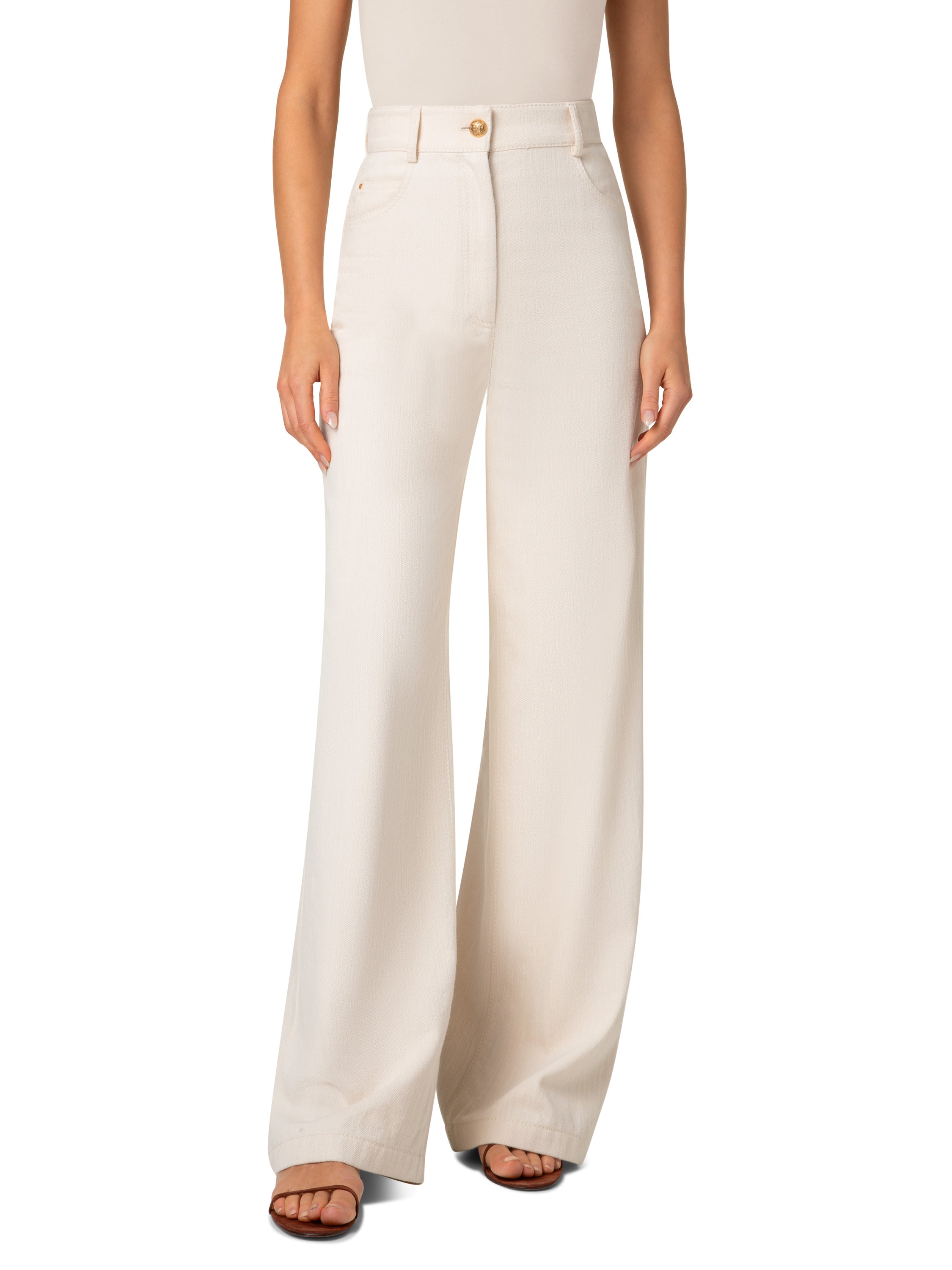 Cooper Pants-Pants-Akris Punto-Cashew-2-Mercantile Portland