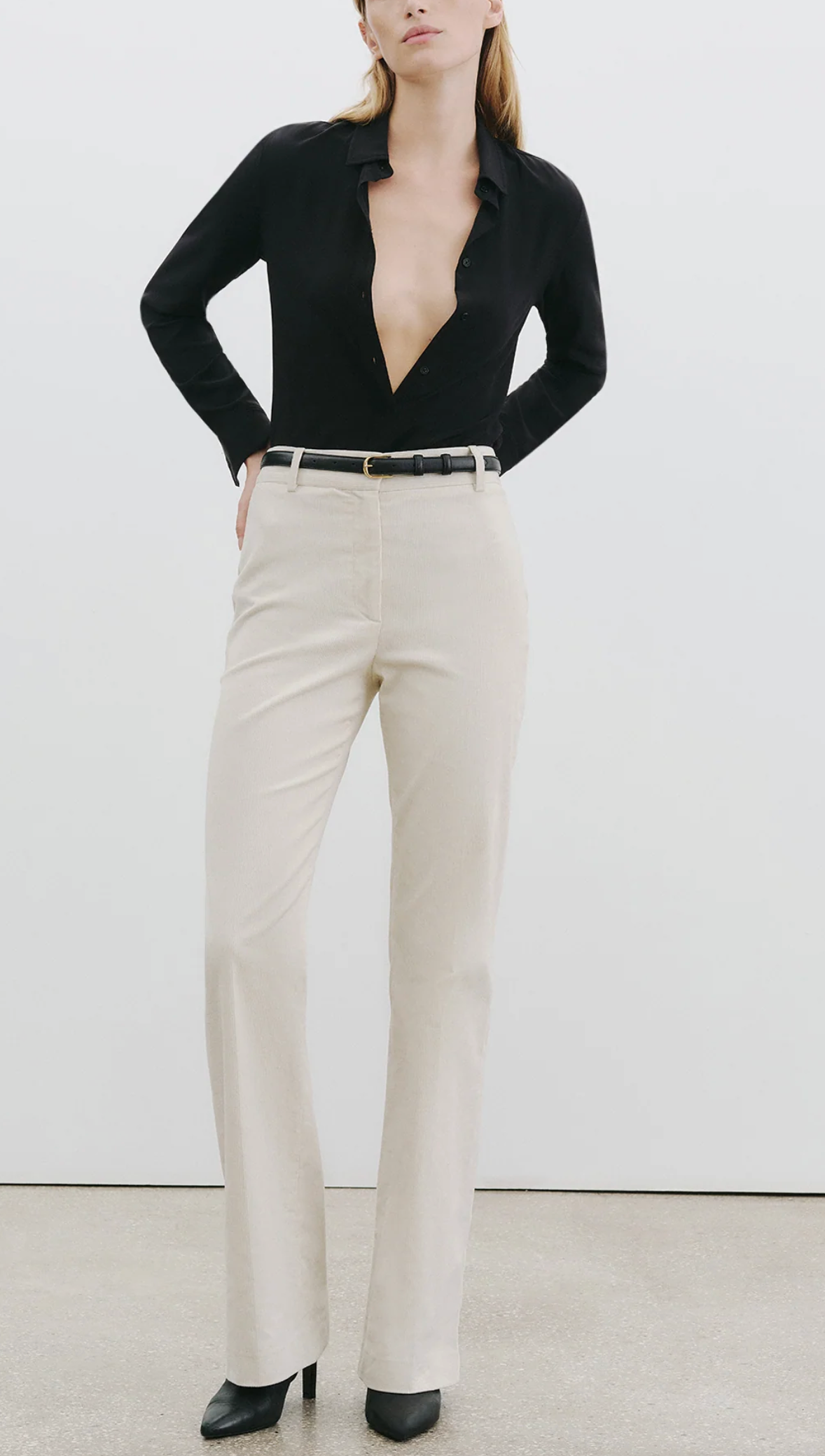 Corette Corduroy Pant-Pants-Nili Lotan-00-Ivory-Mercantile Portland