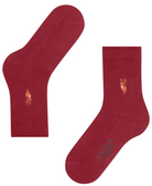 Cosy Wool Reindeer X-Mas Socks-Socks-Falke-Scarlet-5/7.5-Mercantile Portland