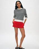 Cotton Blend Mesh Crewneck-Clothing-White + Warren-Tangerine • White + Warren-XS-Mercantile Portland