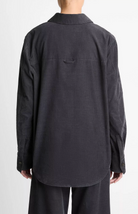 Cotton Corduroy Oversized Shirt-Shirts-Vince-Graphite-XS-Mercantile Portland