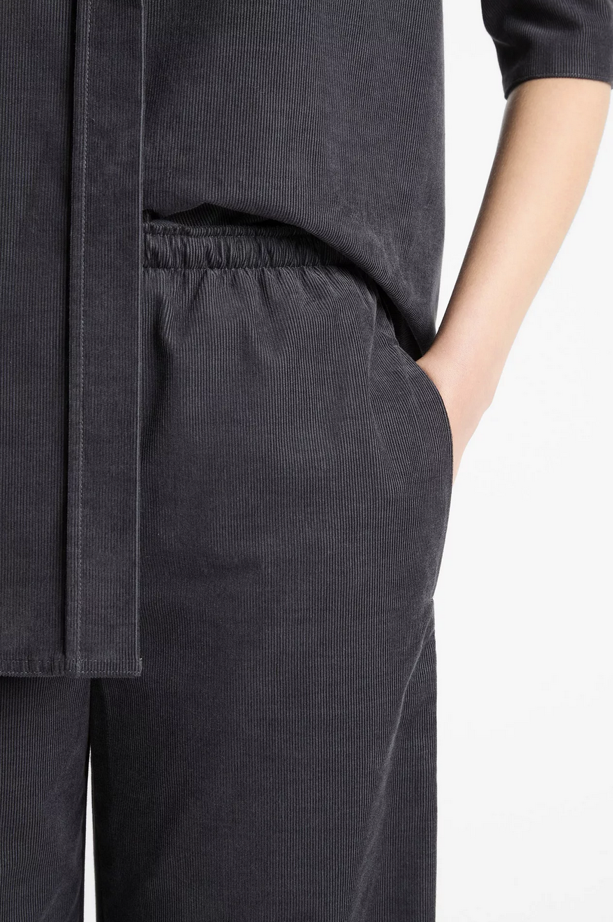 Cotton Corduroy Pull-On Pant-Pants-Vince-Graphite-XS-Mercantile Portland