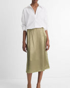 Cotton Half-Placket Shirt-Clothing-Vince-Optic White-XXS-Mercantile Portland