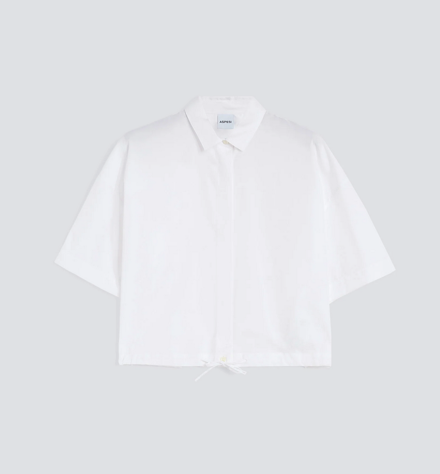 Cotton Poplin Shirt-Shirts-Aspesi-White-34-Mercantile Portland