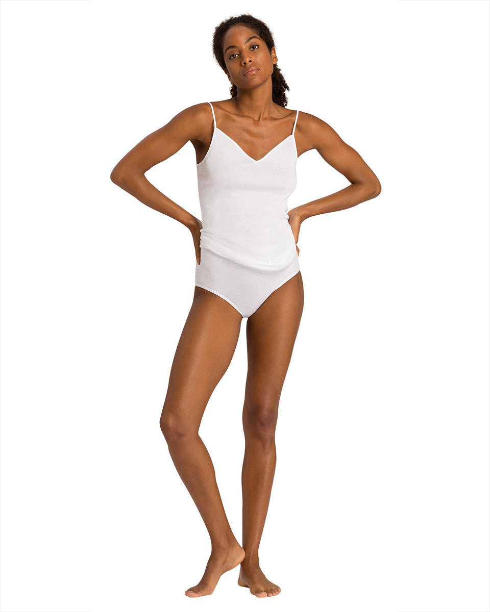 Cotton Seamless Full Brief-Sleepwear-Hanro-White-XS-Mercantile Portland