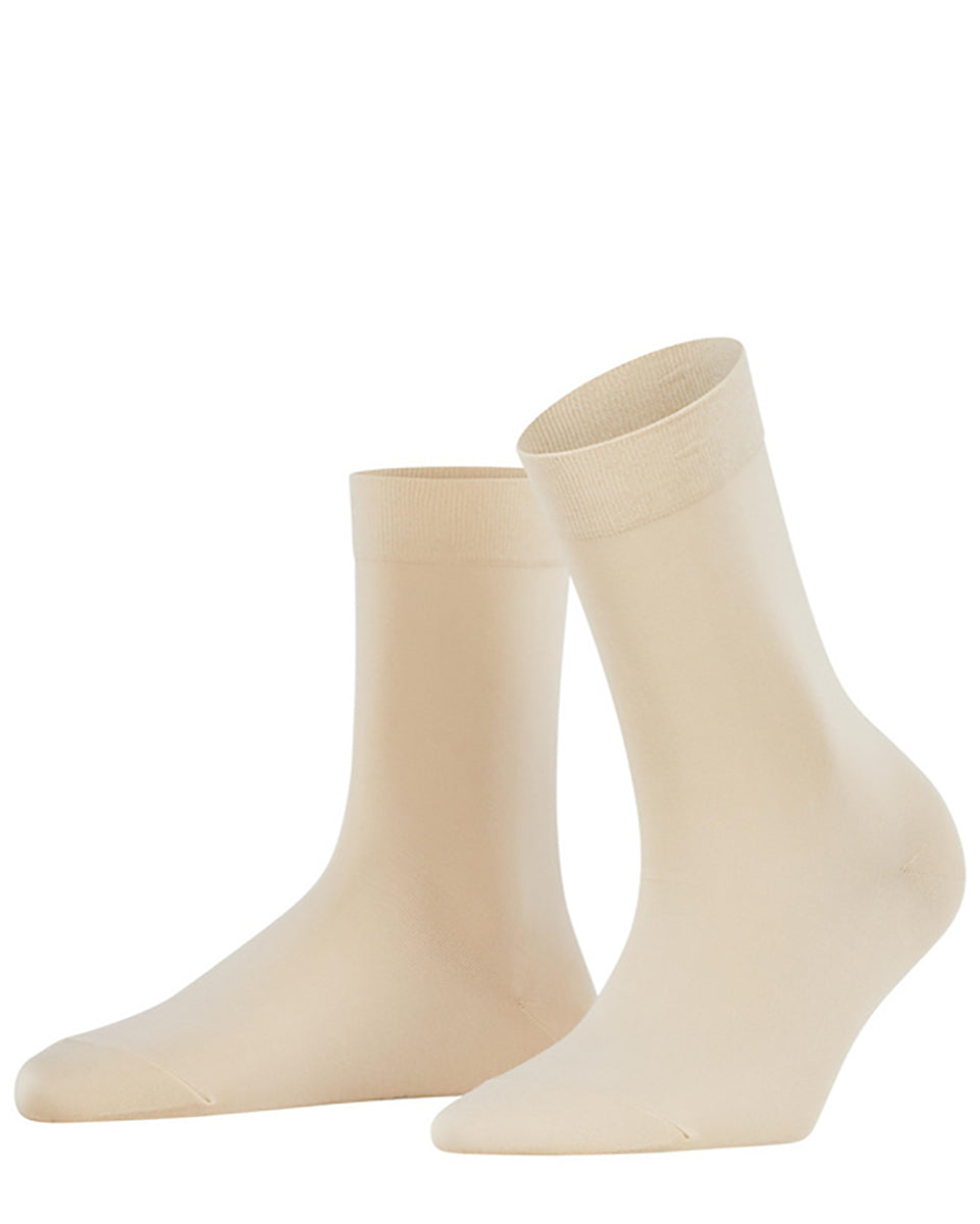 Cotton Touch Women Socks in Cream-Socks-Falke-5/7.5-Mercantile Portland