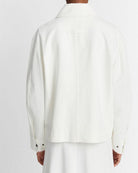 Cotton Utility Jacket-Jackets-Vince-Off White-XXS-Mercantile Portland