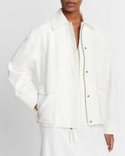 Cotton Utility Jacket-Jackets-Vince-Off White-XXS-Mercantile Portland