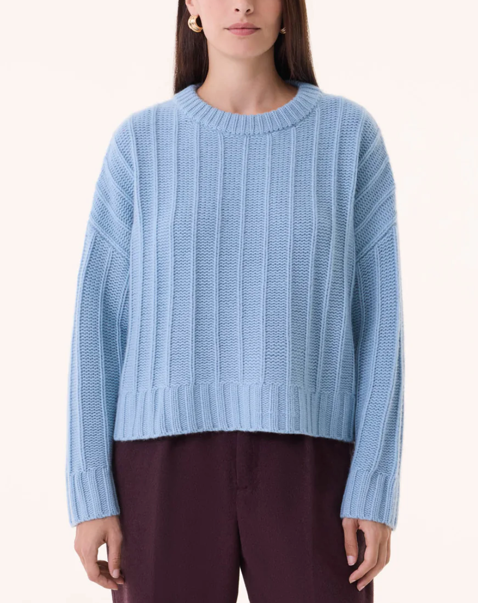 Coty Sweater-Sweaters-Kujten-Blue Ice-1-Mercantile Portland