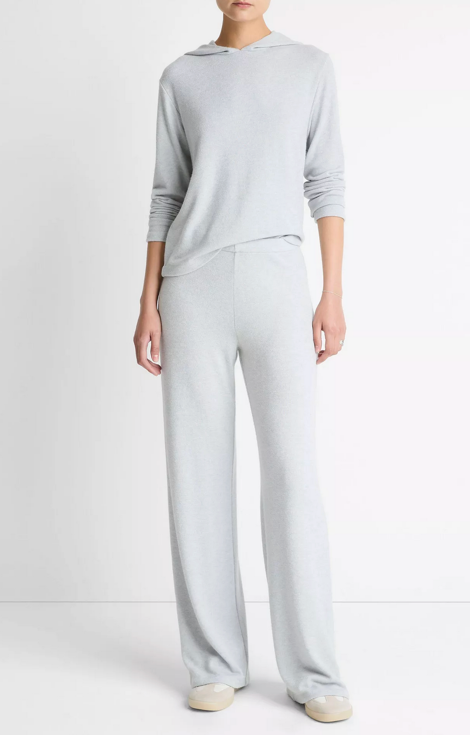 Cozy Wide Leg Pant-Pants-Vince-Heather Pale Grey-XXS-Mercantile Portland