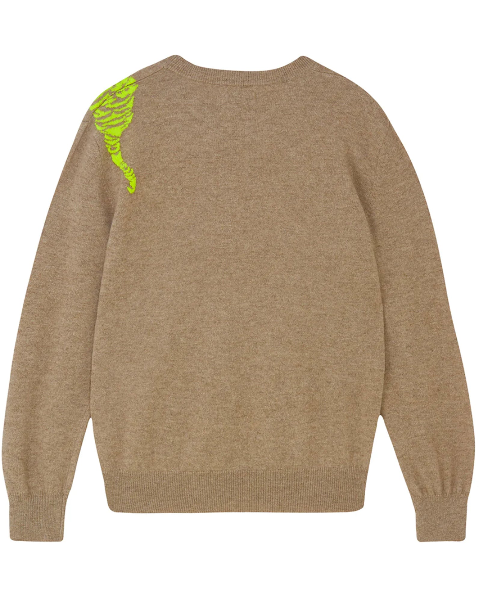 Creeping Tiger Cashmere Sweater-Sweaters-Jumper 1234-Black/Cream • Jumper 1234-1-Mercantile Portland