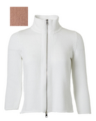 Creta Zip Cardigan in Ballerina-Clothing-Amina Rubinacci-Ballerina-40-Mercantile Portland