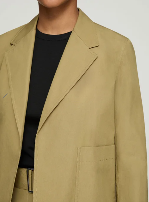 Cropped Boyfriend Blazer-Clothing-Lafayette 148-Loden Green-XS-Mercantile Portland