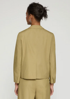 Cropped Boyfriend Blazer-Clothing-Lafayette 148-Loden Green-XS-Mercantile Portland