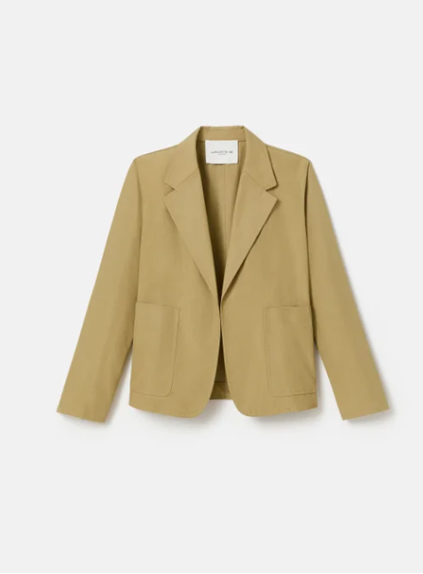 Cropped Boyfriend Blazer-Clothing-Lafayette 148-Loden Green-XS-Mercantile Portland