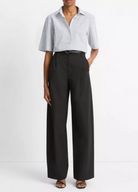 Cropped Check Shirt-Clothing-Vince-Off White Coastal-XXS-Mercantile Portland