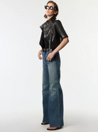 Cropped Leather Jacket in Black-Outerwear-Yigal Azrouel-Black-4-Mercantile Portland