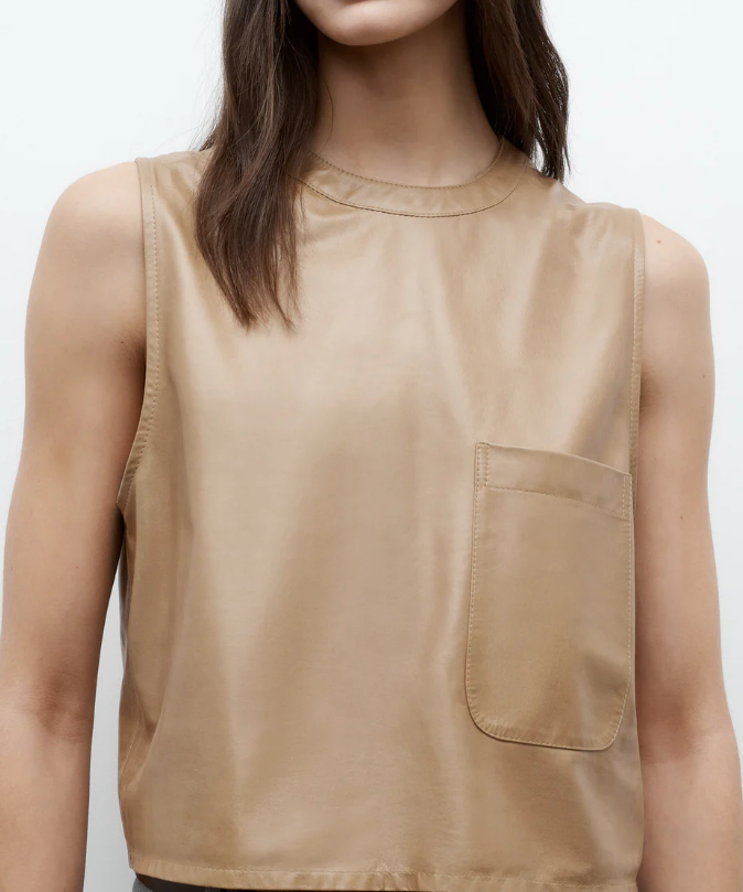 Cropped Muscle Tank-Clothing-TWP-Kelp-XXS-Mercantile Portland