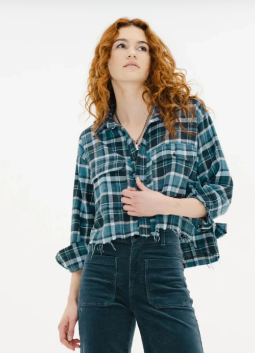 Crosby Flanel-Shirts-ASKKNY-Slate Plaid-XS-Mercantile Portland