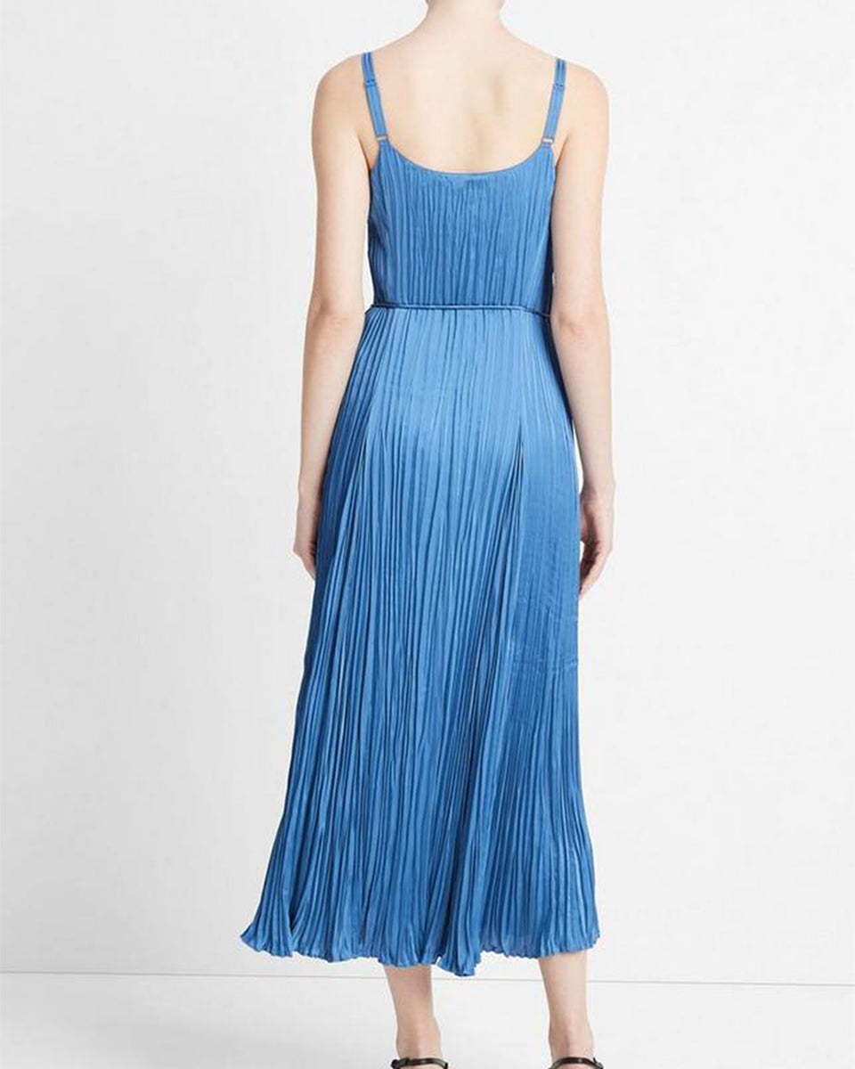 Crushed Relaxed Slip Dress-Dresses-Vince-Cadet Blue-XXS-Mercantile Portland