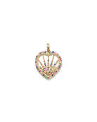 Crystal Quartz Heart Charm-Jewelry-Paula Rosen-OS-Mercantile Portland