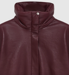 Cyrus Jacket-Jackets-Anine Bing-Burgundy Recycled Leather-XS-Mercantile Portland