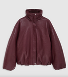 Cyrus Jacket-Jackets-Anine Bing-Burgundy Recycled Leather-XS-Mercantile Portland