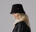 Cyrus Jacquard Bucket Hat in Dark Chocolate-Hats-Helen Kaminski-Dark Chocolate-OS-Mercantile Portland