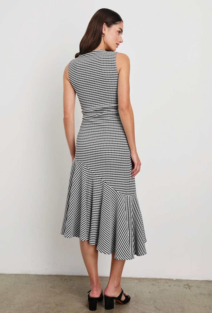 Daija Dress in Black Ginham-Clothing-Rails-Black Gingham-XS-Mercantile Portland