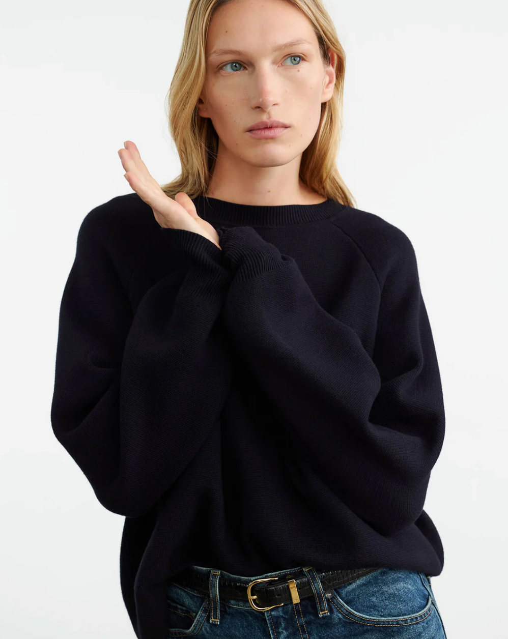 Damaris Cashmere Sweater-Clothing-Nili Lotan-Dark Navy-XS-Mercantile Portland