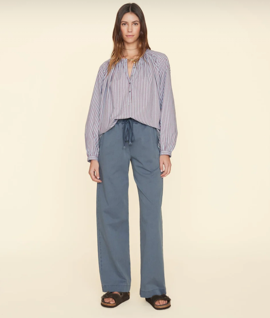Dash Twill Pant in Blue Storm-Clothing-Xirena-Blue Storm-S-Mercantile Portland