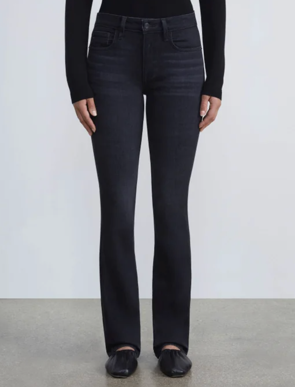 Denim Mercer Kick-Flare Jean-Clothing-Lafayette 148-Washed Onyx-24-Mercantile Portland