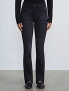 Denim Mercer Kick-Flare Jean-Pants-Lafayette 148-Washed Onyx-24-Mercantile Portland